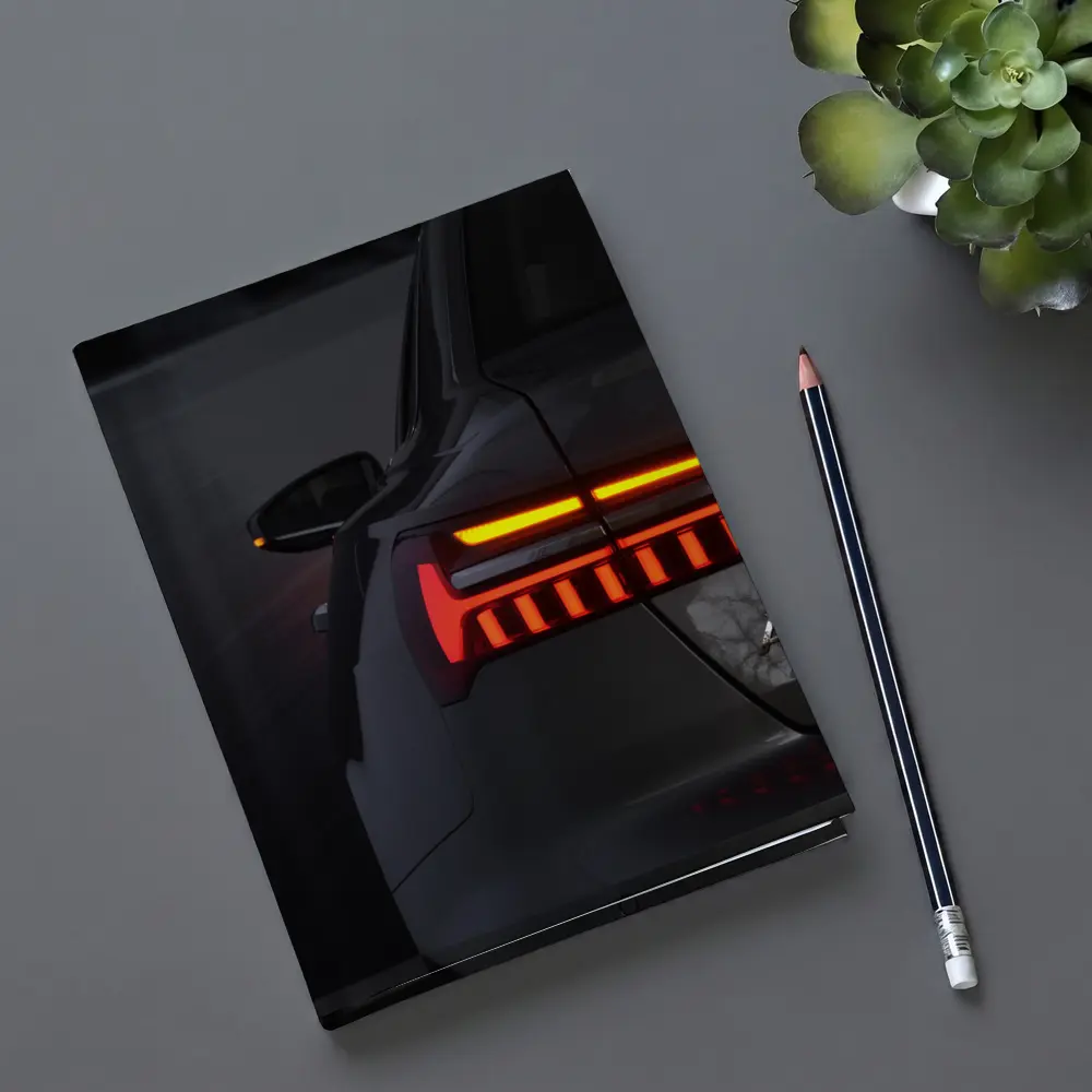Audi A6 Tail Light Dark Background – Notebooks