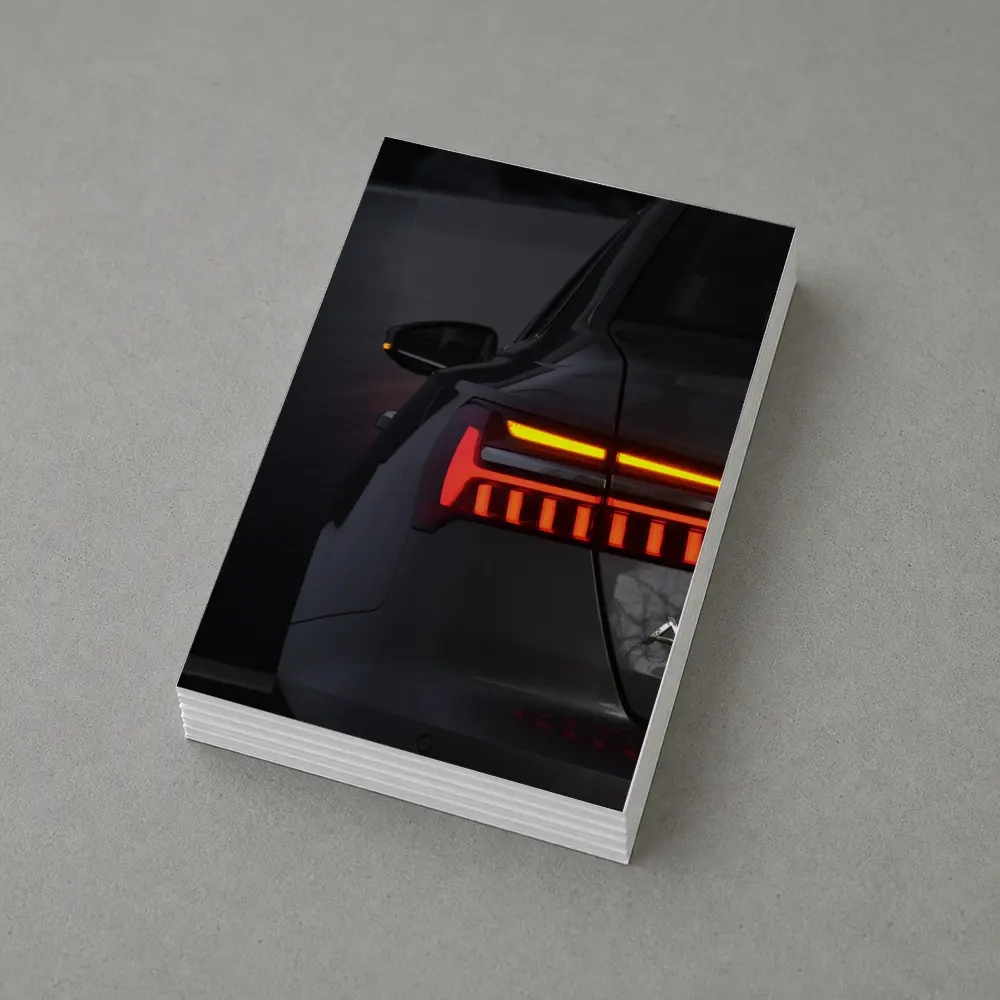 Audi A6 Tail Light Dark Background – Postcards