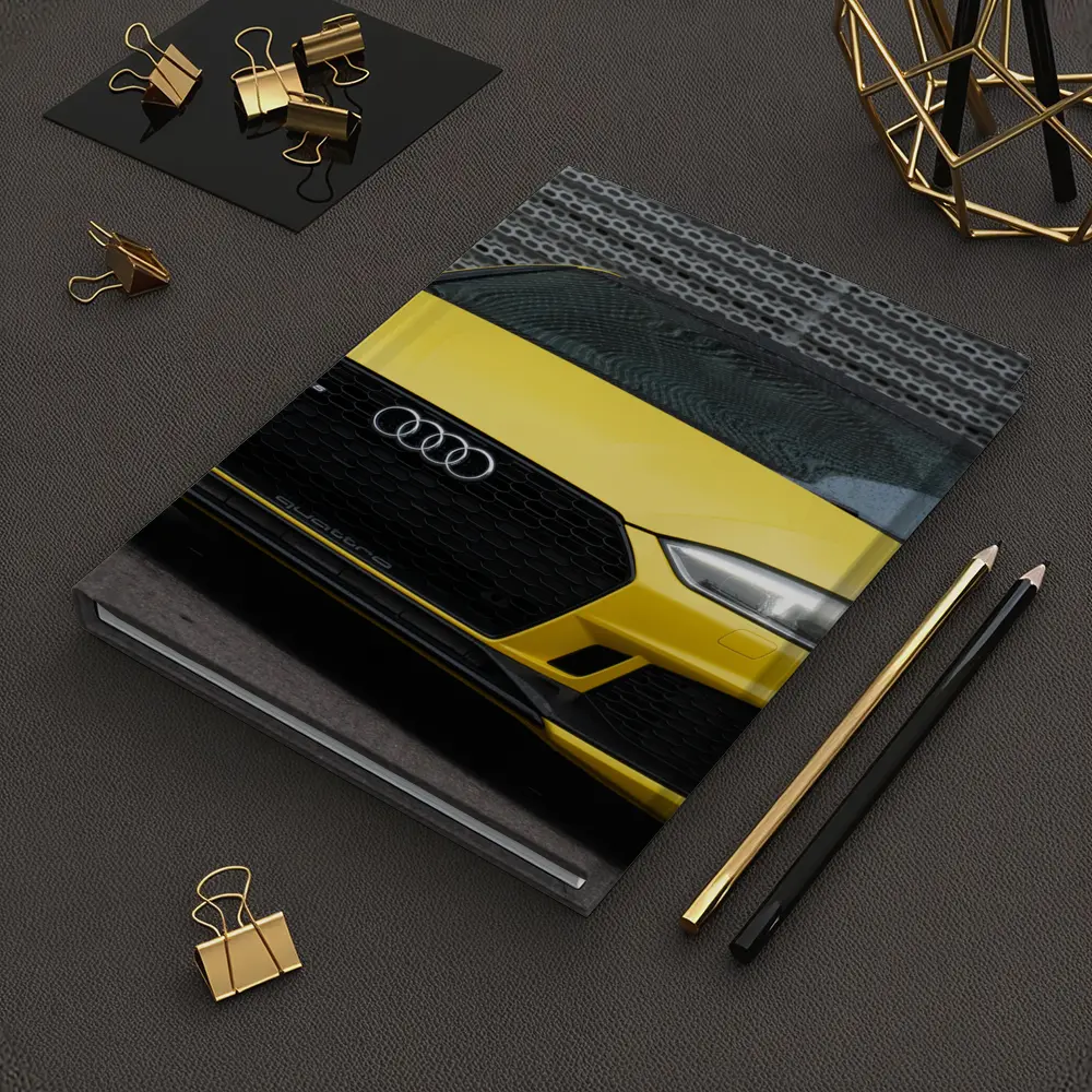 Audi RS5 Yellow Coupe Urban Background – Notebooks