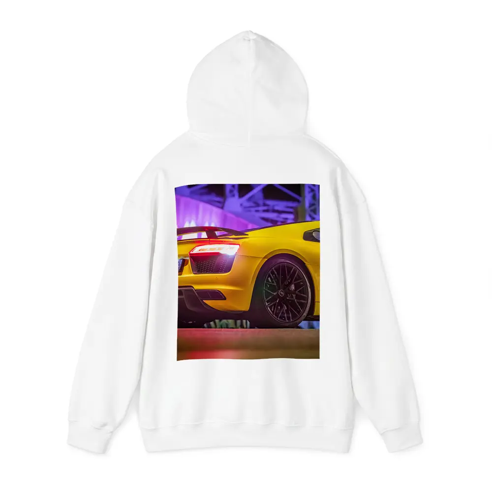 Audi R8 Yellow Supercar Night Lights – Hoodies