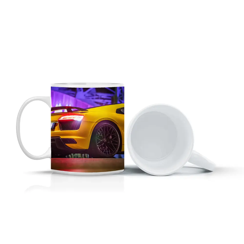 Audi R8 Yellow Supercar Night Lights – Mugs