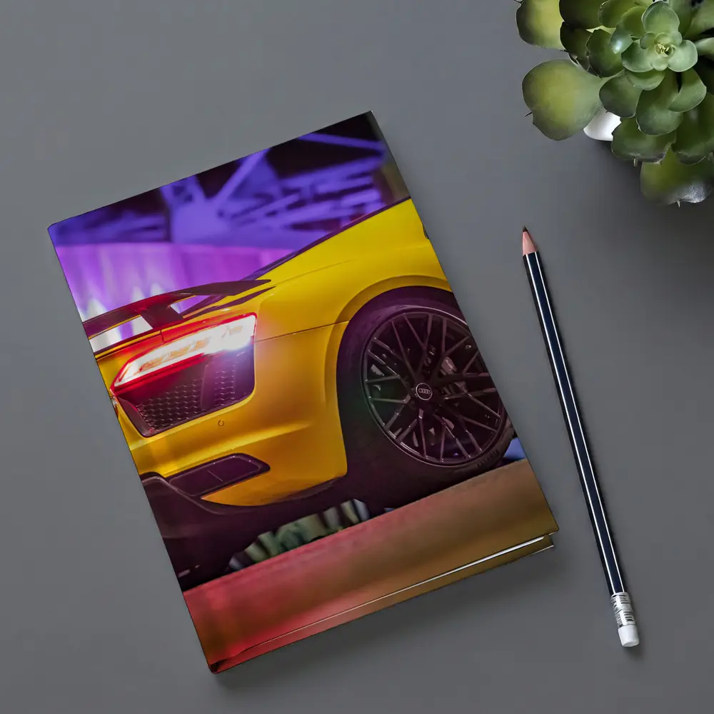 Audi R8 Yellow Supercar Night Lights – Notebooks