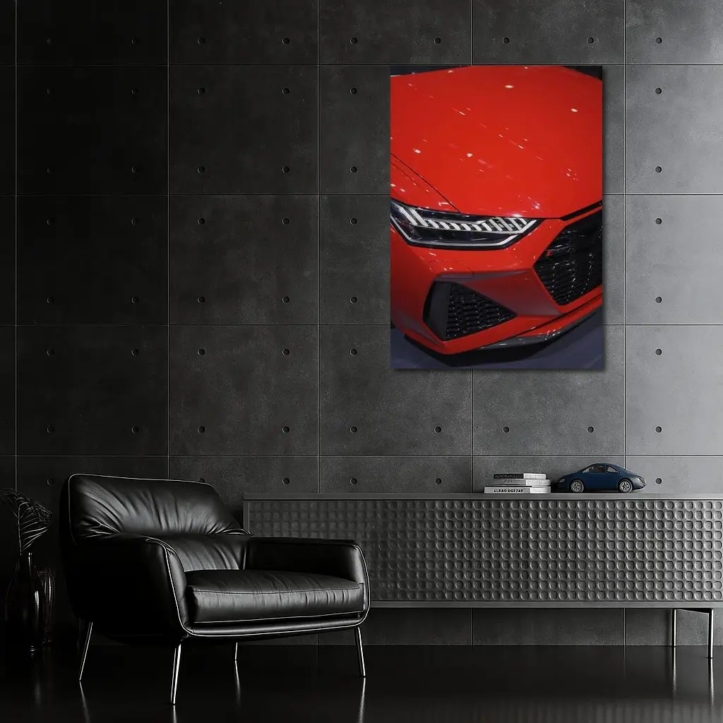 Audi RS Red Front Grille Close Up – Wall Art