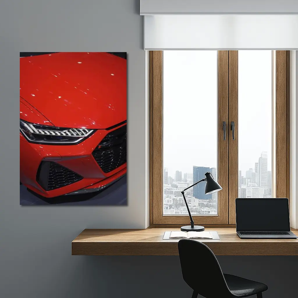 Audi RS Red Front Grille Close Up – Wall Art