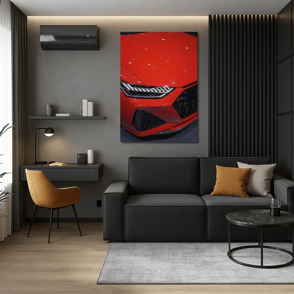 Audi RS Red Front Grille Close Up – Wall Art