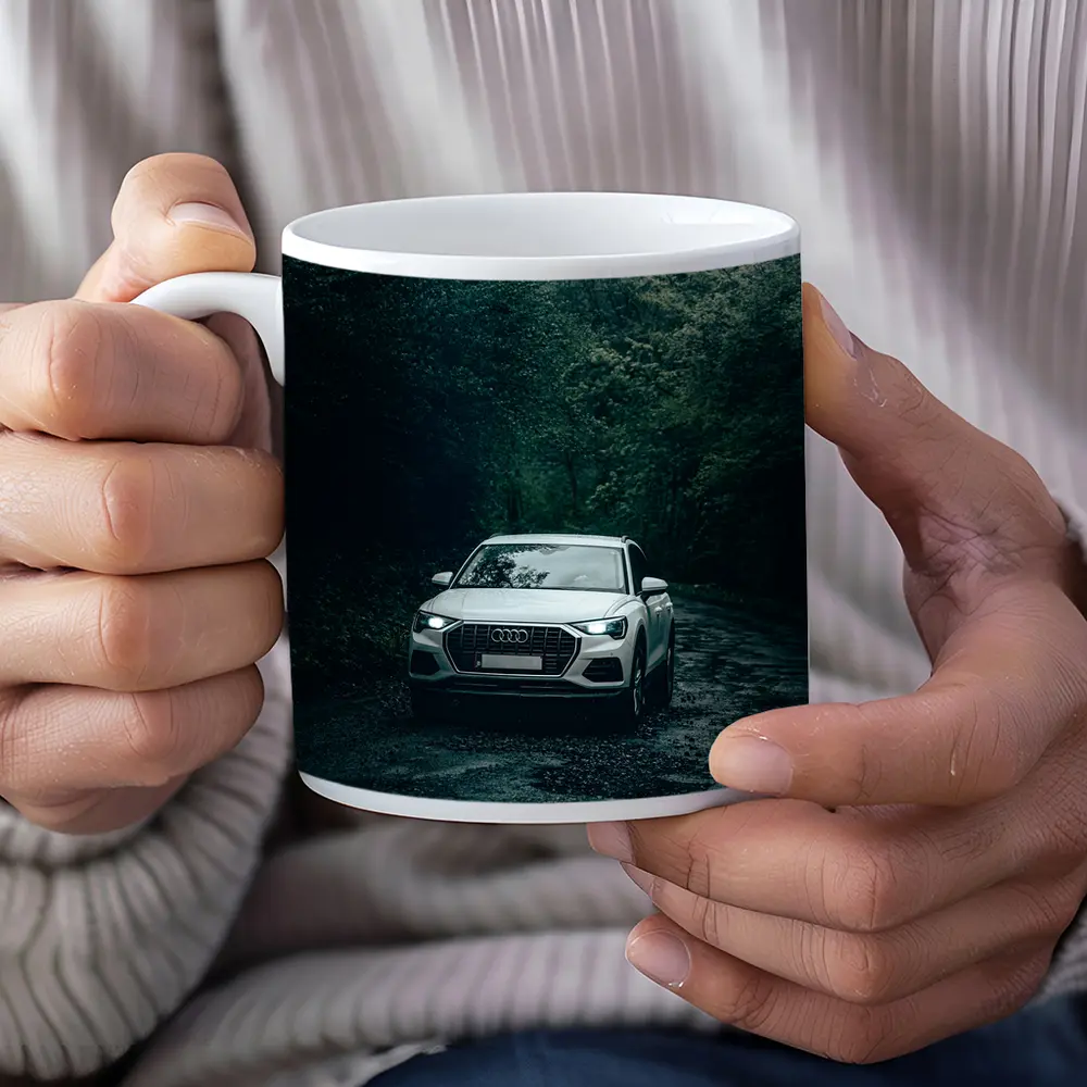 Audi Q3 SUV Dark Forest Road – Mugs