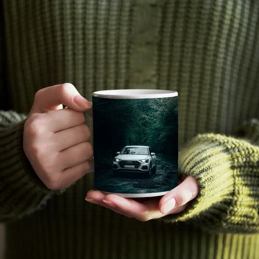 Audi Q3 SUV Dark Forest Road – Mugs