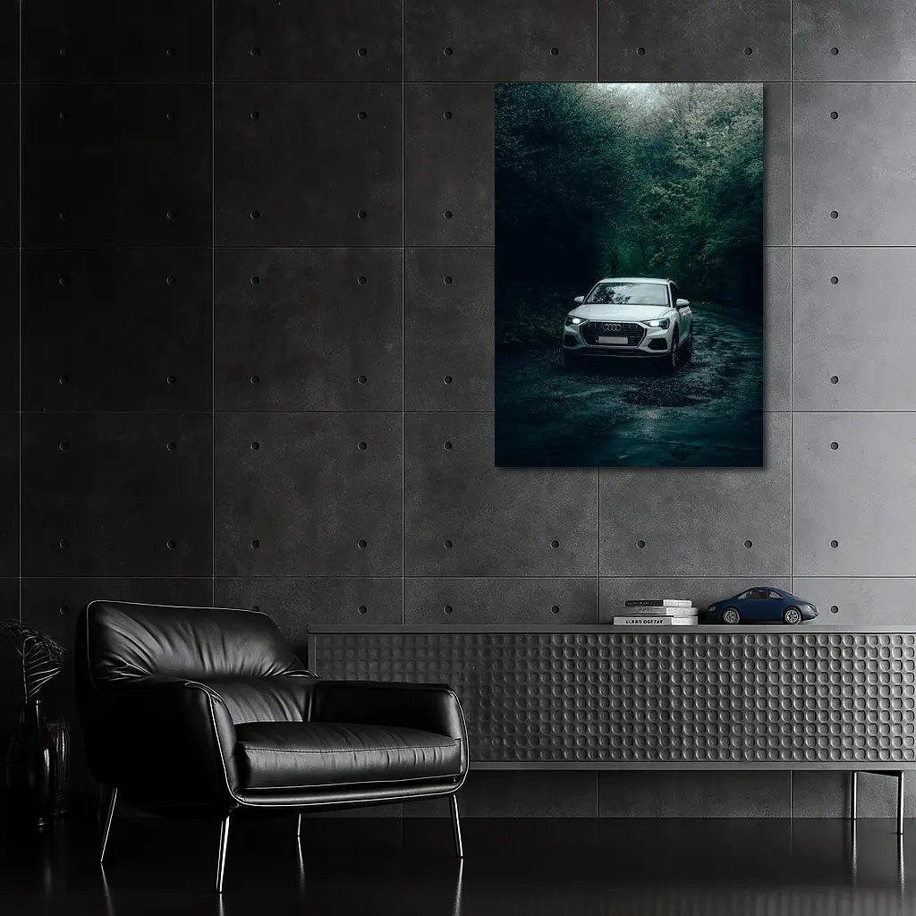 Audi Q3 SUV Dark Forest Road – Wall Art