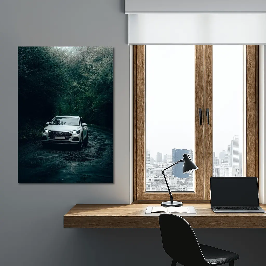 Audi Q3 SUV Dark Forest Road – Wall Art