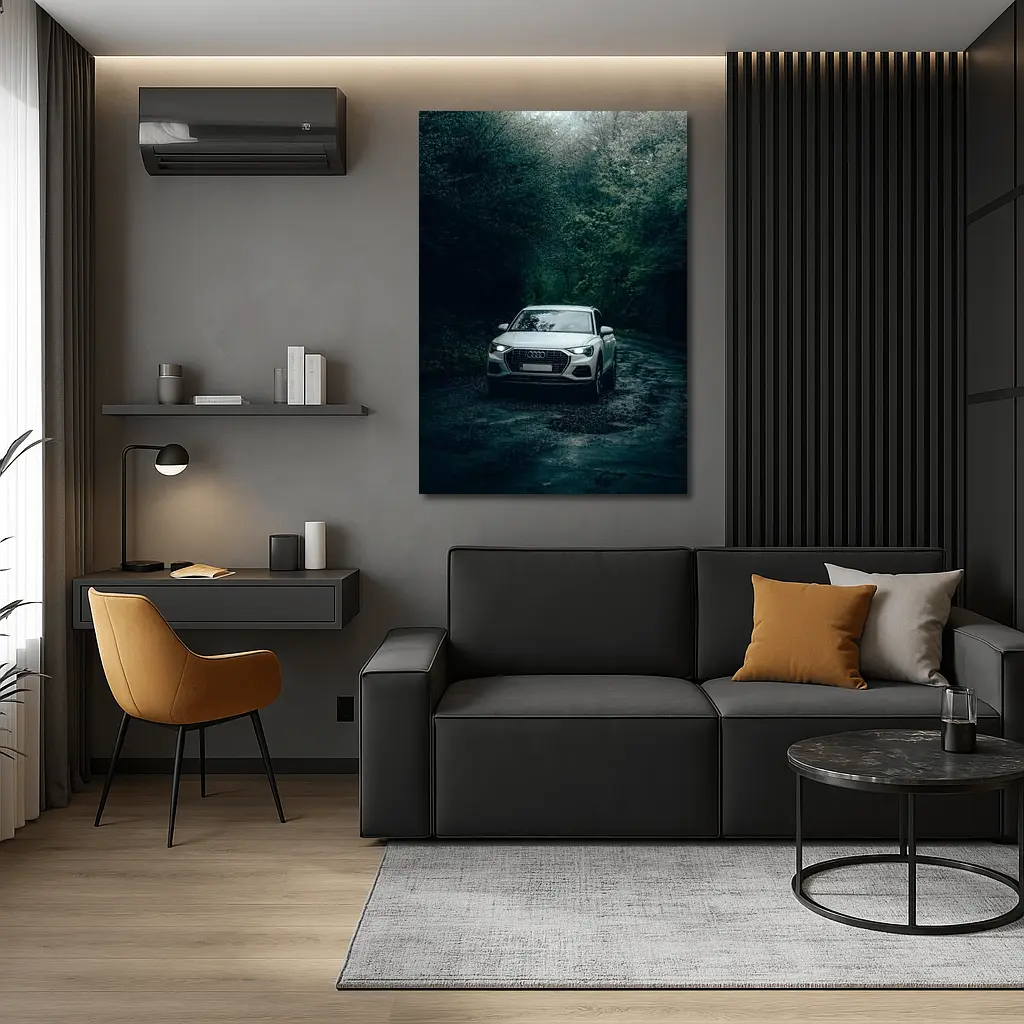 Audi Q3 SUV Dark Forest Road – Wall Art