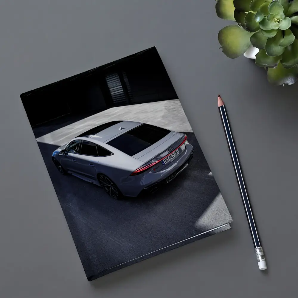Audi RS7 Silver Sportback Parking Lot – Notebooks