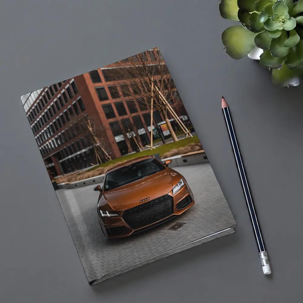 Audi TT Bronze Front View Urban Setting – Notebooks