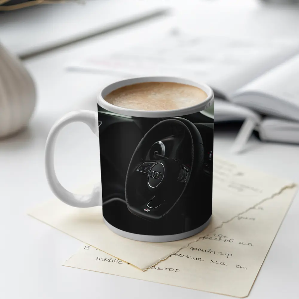 Audi S Line Steering Wheel Dark Interior – Mugs