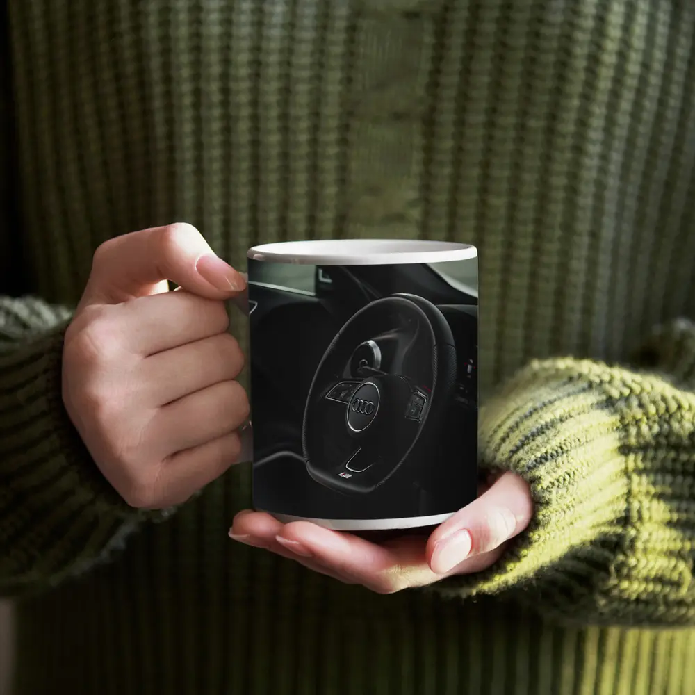Audi S Line Steering Wheel Dark Interior – Mugs