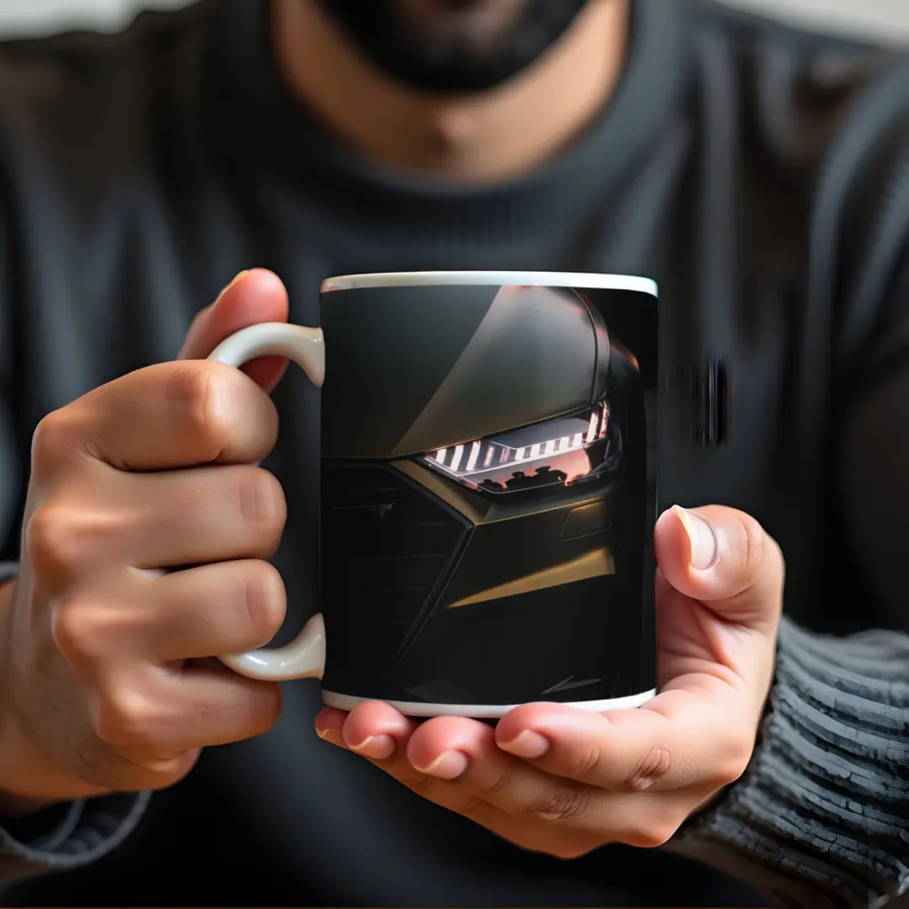 Audi A7 Dark Headlight Close Up Shot – Mugs