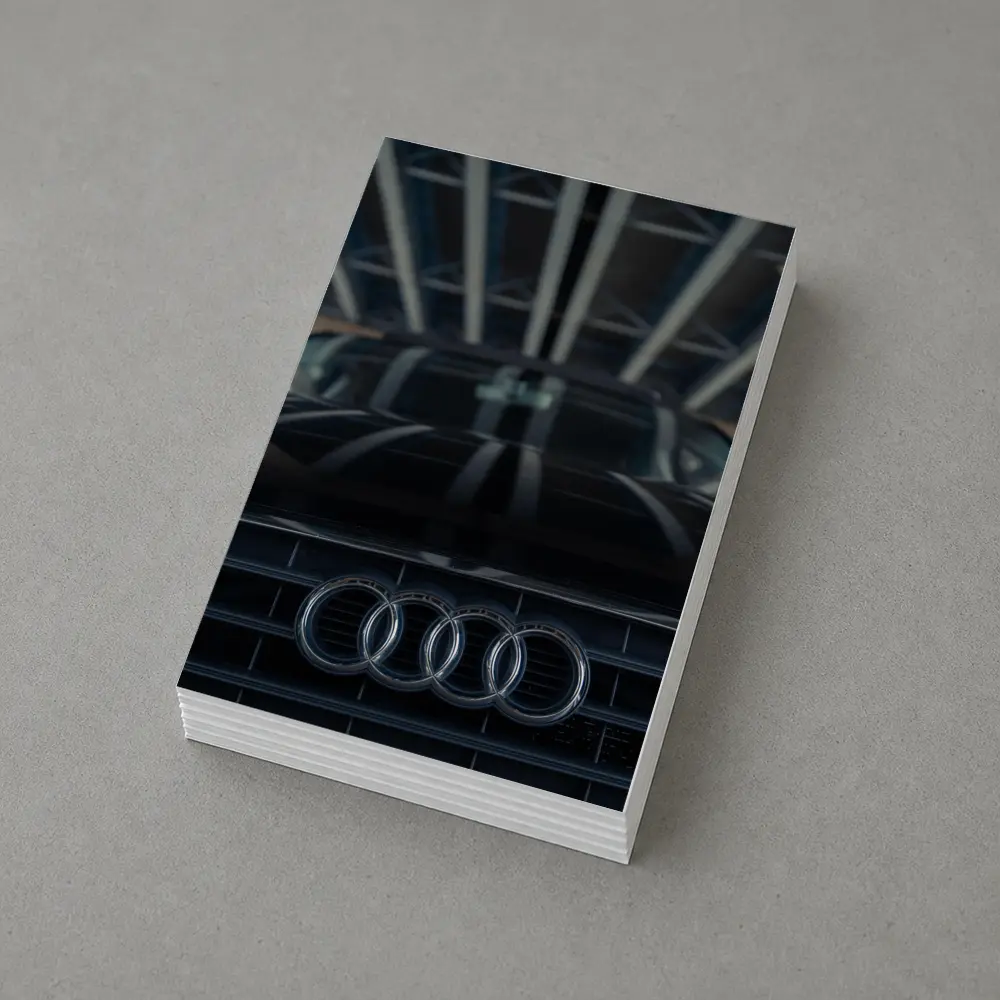 Audi Four Rings Grille Dark Moody Close Up – Postcards