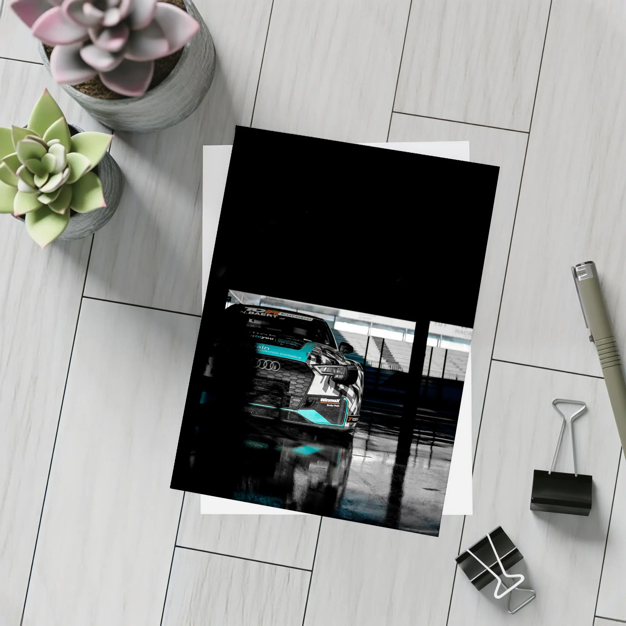 Audi RS3 TCR Race Car Wet Pitlane – Postcards