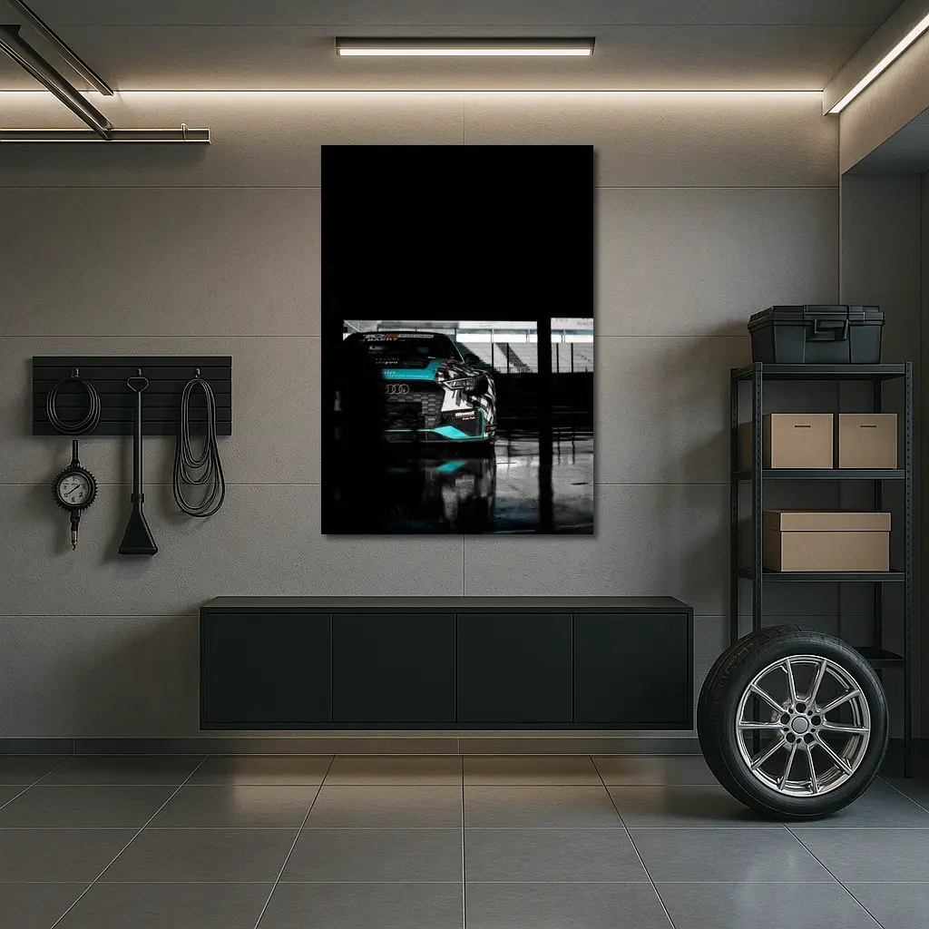 Audi RS3 TCR Race Car Wet Pitlane – Wall Art