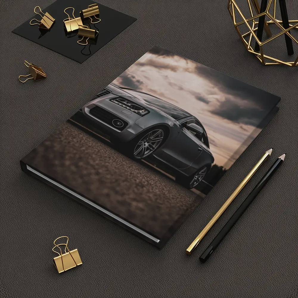 Audi A5 Silver Coupe Dramatic Cloudy Sky – Notebooks
