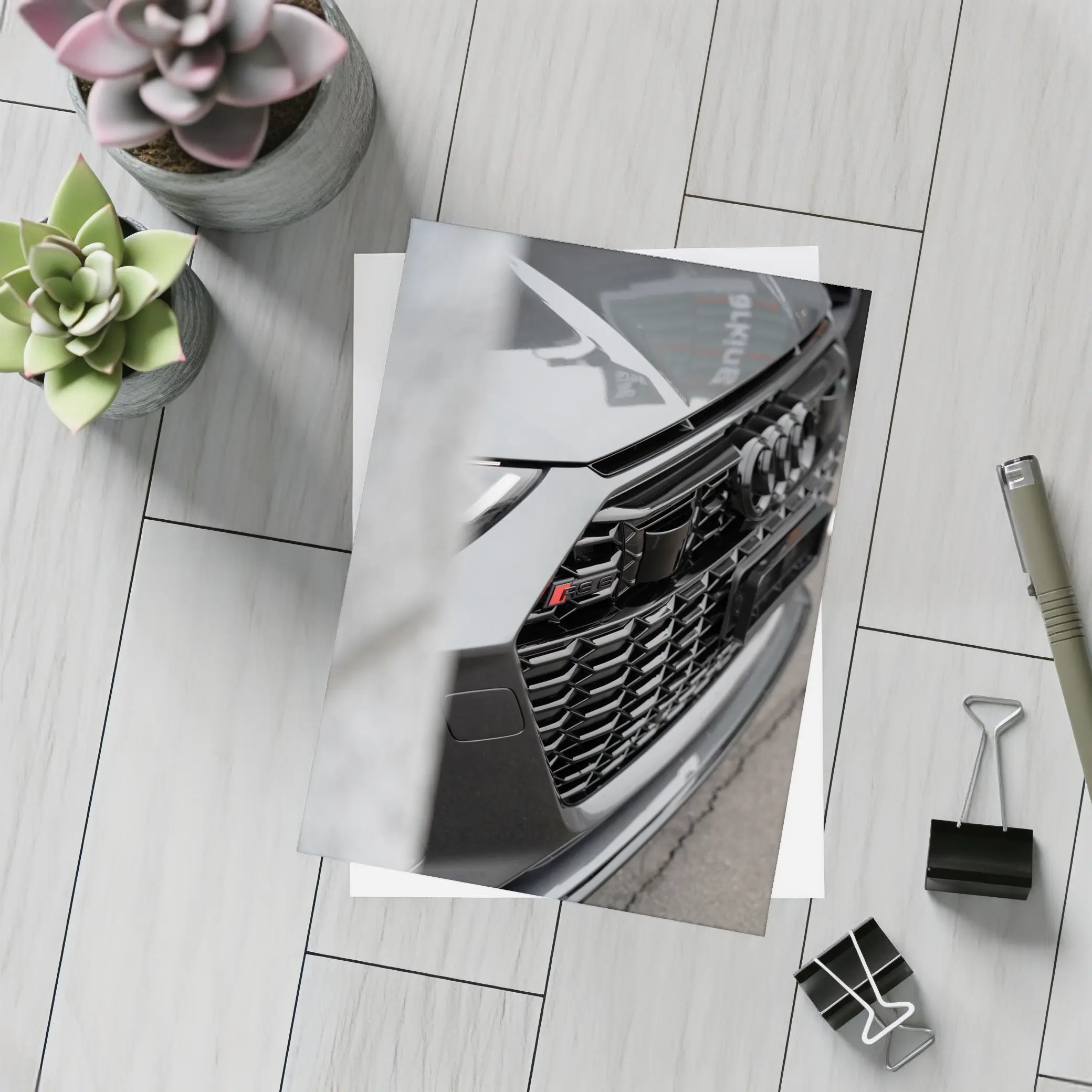 Audi RS Q8 Front Grille Close Up – Postcards