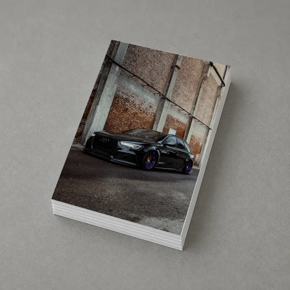Audi RS6 Black Stance Brick Warehouse – Postcards