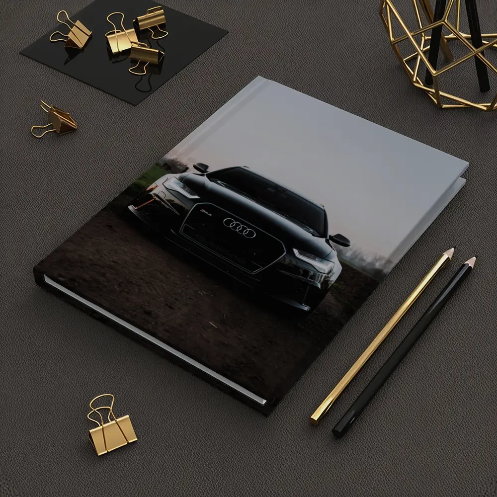 Audi RS6 Black Front View Dusk – Notebooks