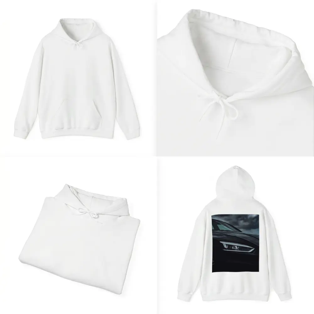 Audi R8 Black Headlight Stormy Sky – Hoodies