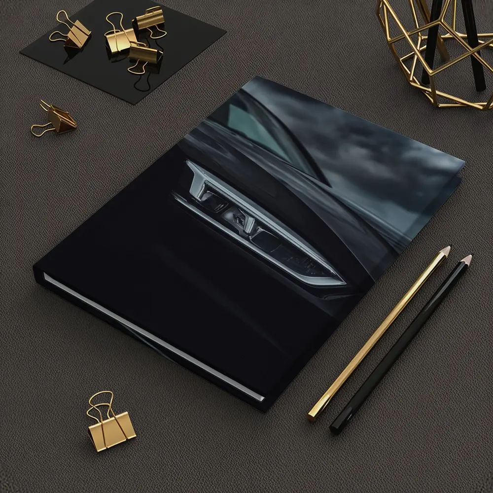 Audi R8 Black Headlight Stormy Sky – Notebooks