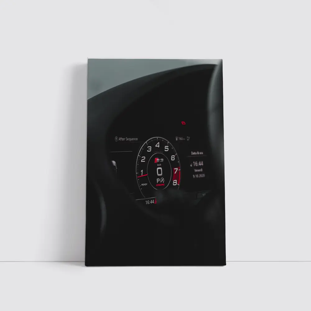 Audi S3 Digital Dashboard Dark Interior – Wall Art