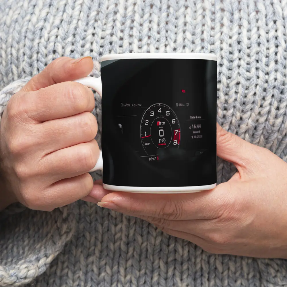 Audi S3 Digital Dashboard Dark Interior – Mugs