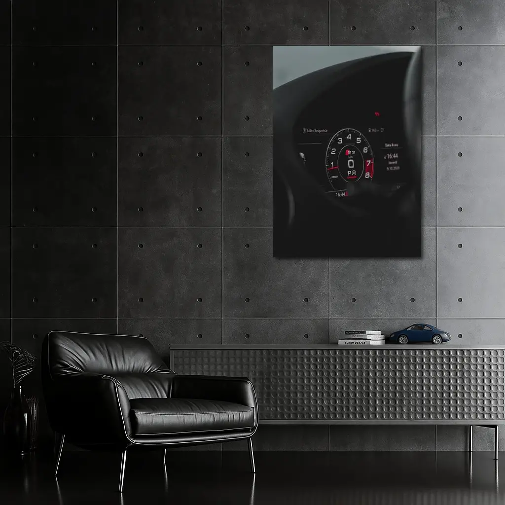 Audi S3 Digital Dashboard Dark Interior – Wall Art
