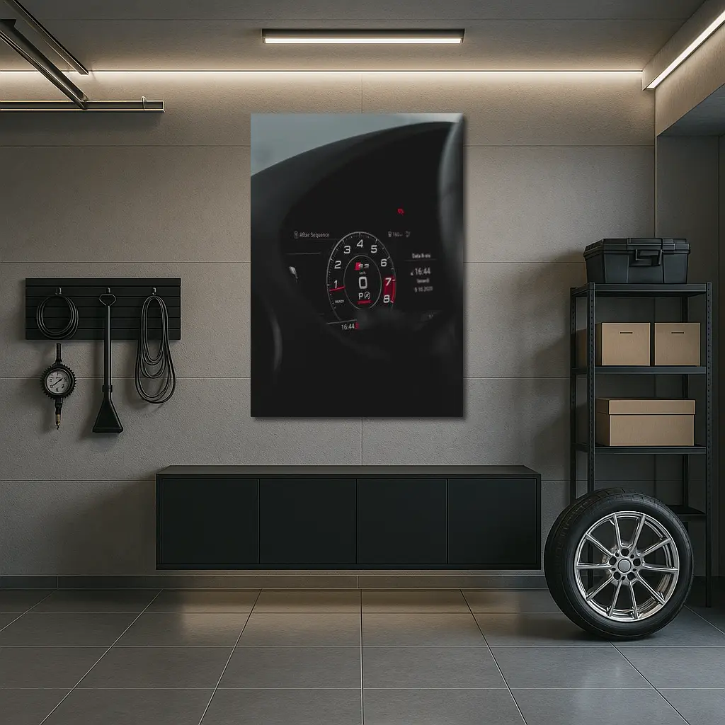 Audi S3 Digital Dashboard Dark Interior – Wall Art