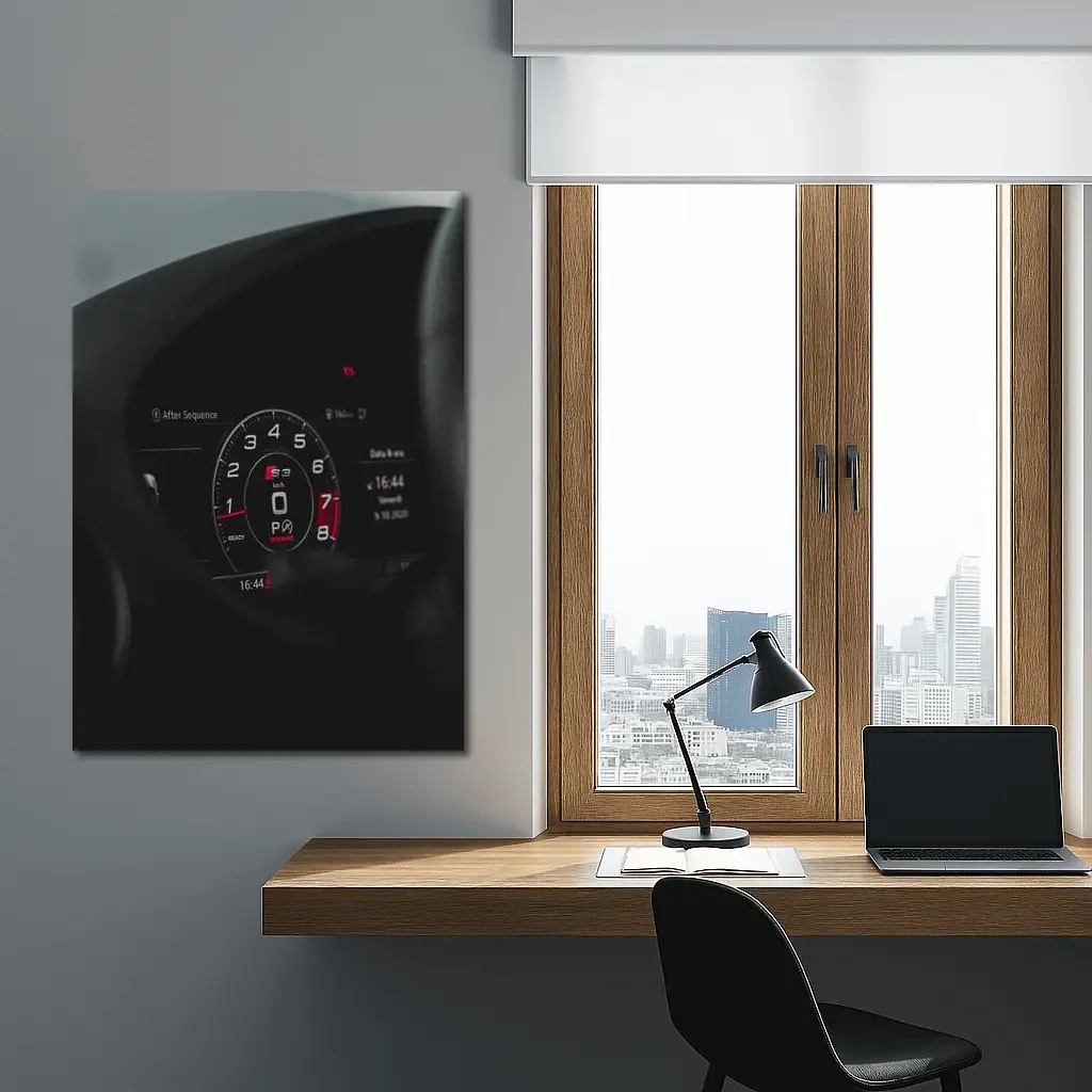 Audi S3 Digital Dashboard Dark Interior – Wall Art