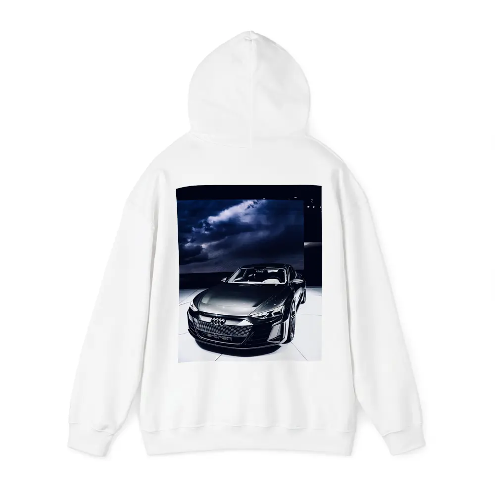 Audi E-Tron GT Dark Dramatic Storm Background – Hoodies