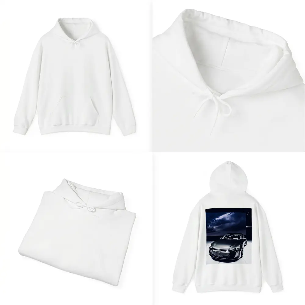 Audi E-Tron GT Dark Dramatic Storm Background – Hoodies
