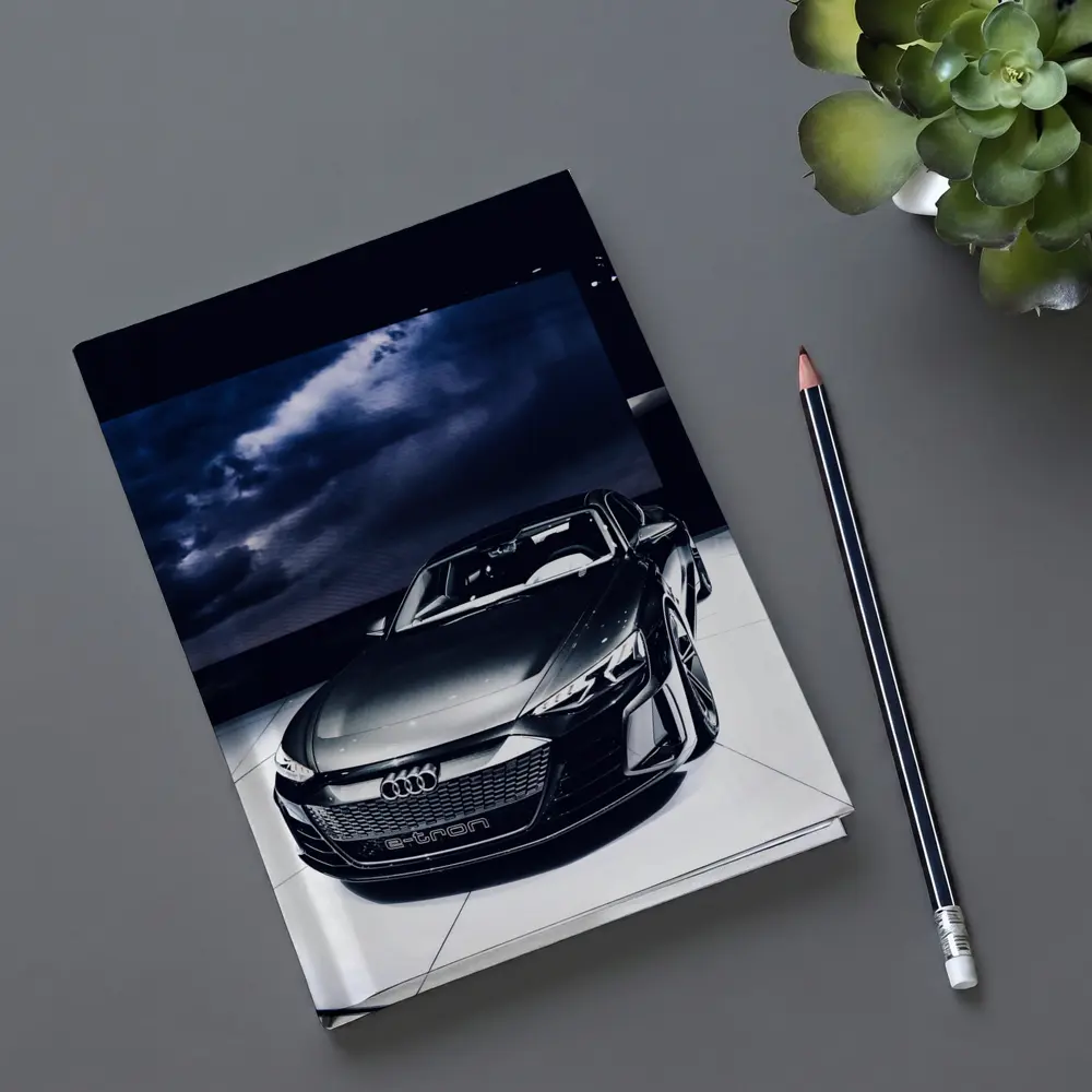 Audi E-Tron GT Dark Dramatic Storm Background – Notebooks