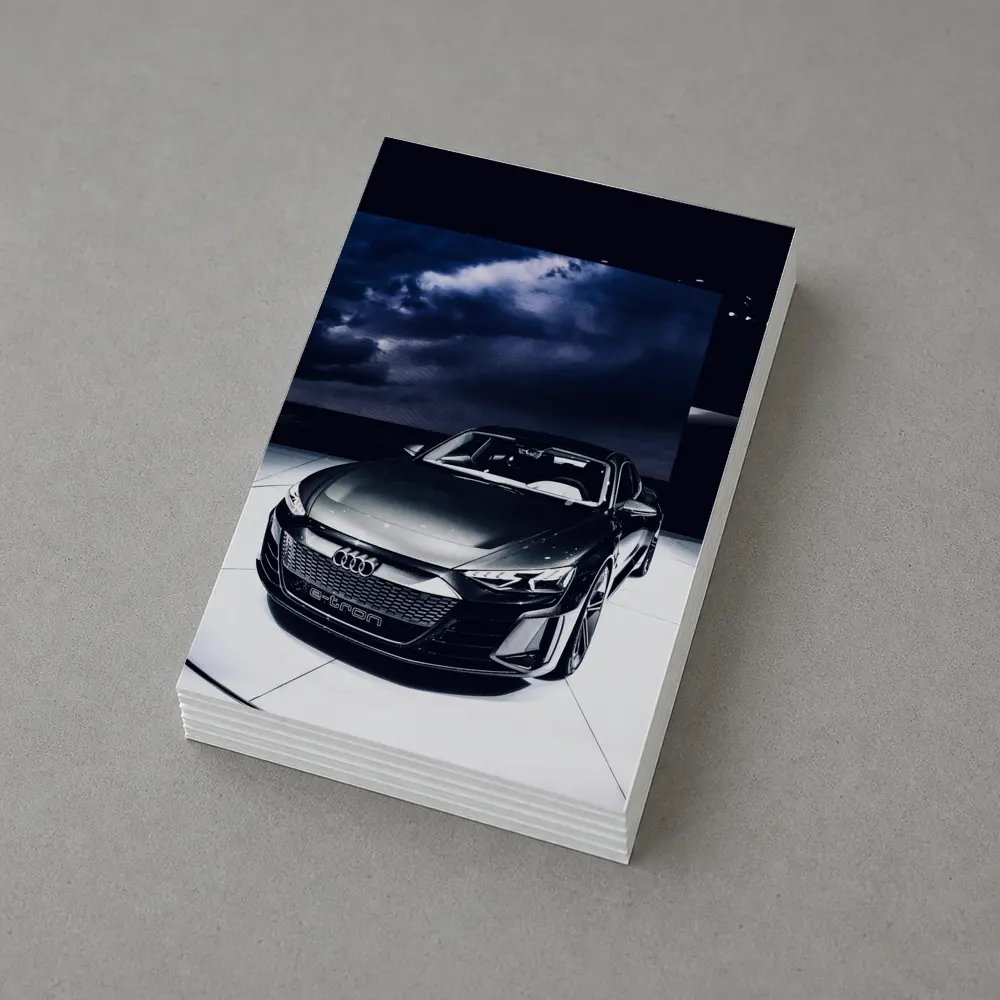 Audi E-Tron GT Dark Dramatic Storm Background – Postcards