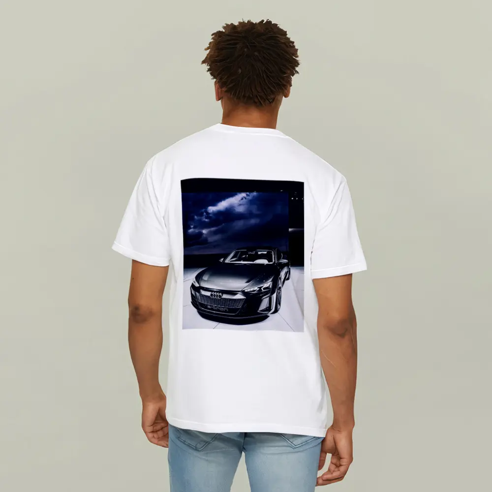 Audi E-Tron GT Dark Dramatic Storm Background – T-Shirts