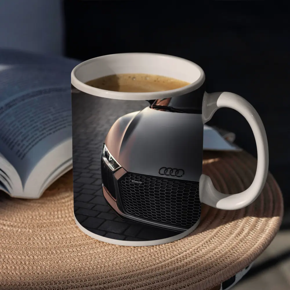 Audi R8 Matte Brown Front Close Up – Mugs