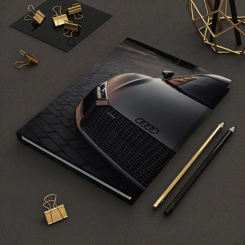 Audi R8 Matte Brown Front Close Up – Notebooks