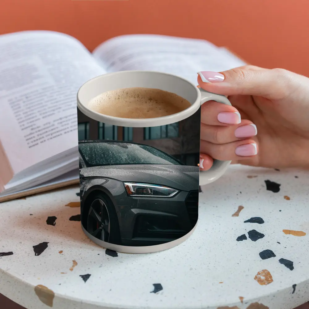 Audi A5 Wet Dark Urban Street – Mugs
