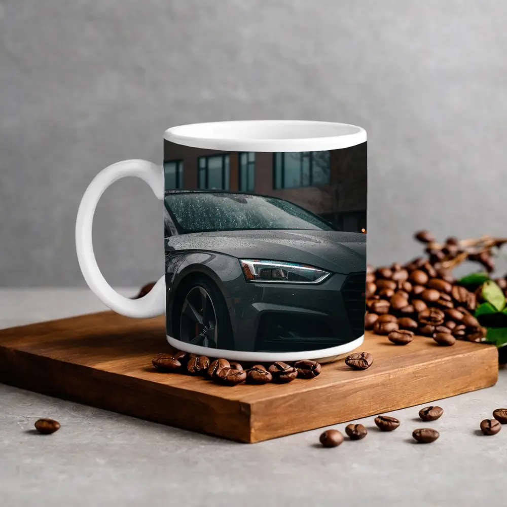 Audi A5 Wet Dark Urban Street – Mugs