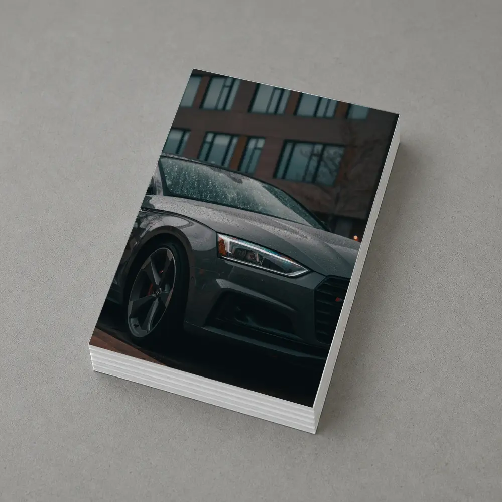 Audi A5 Wet Dark Urban Street – Postcards