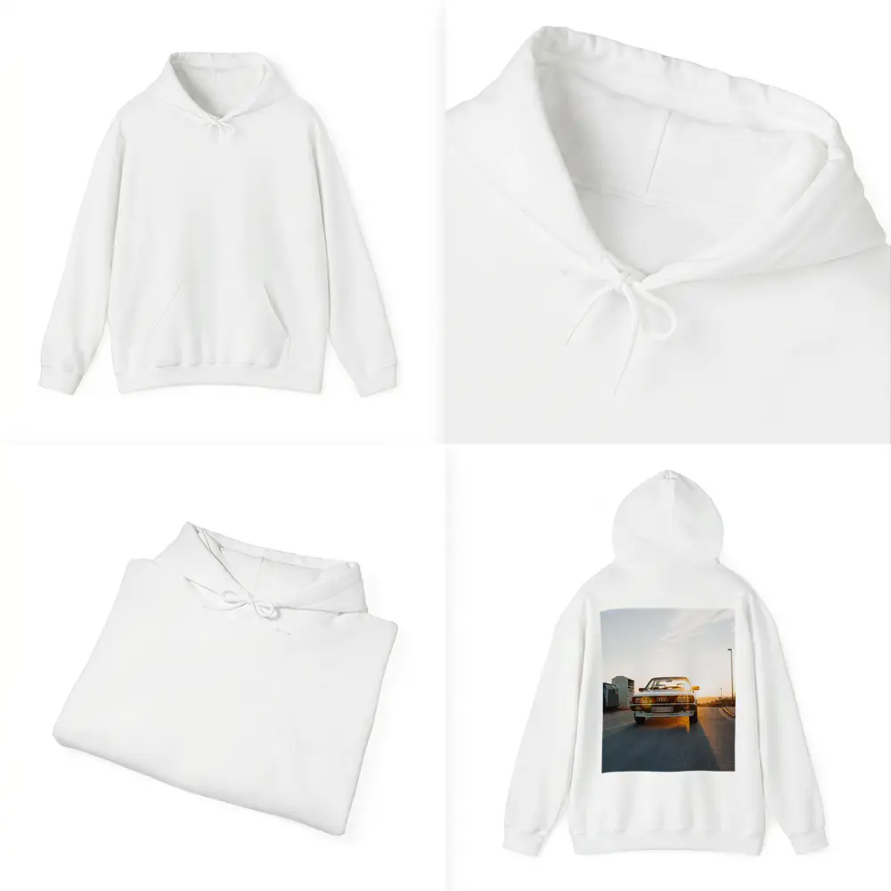 Classic Audi Coupe Sunset Golden Light Street – Hoodies