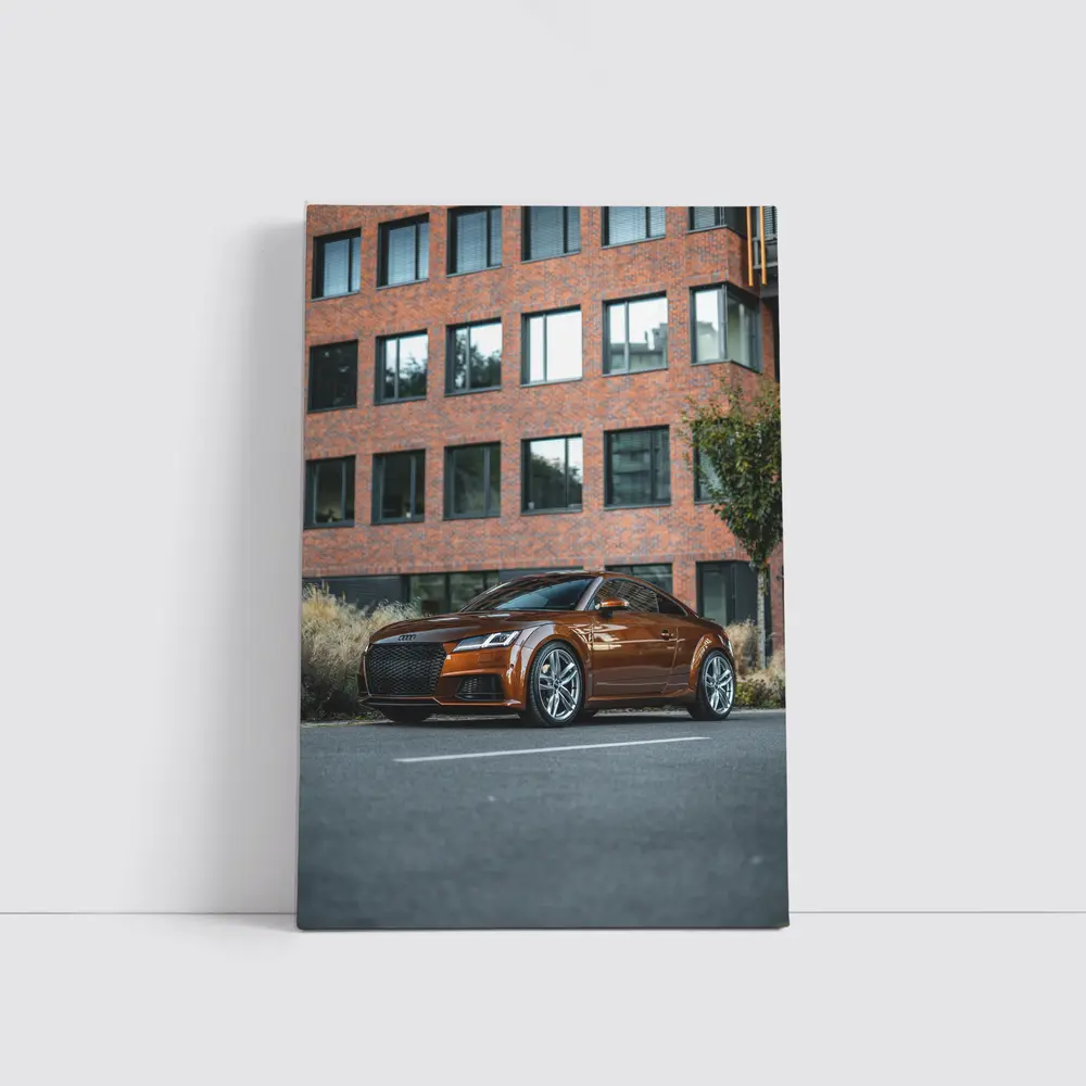 Audi TT Bronze Coupe Urban Street Setting – Wall Art