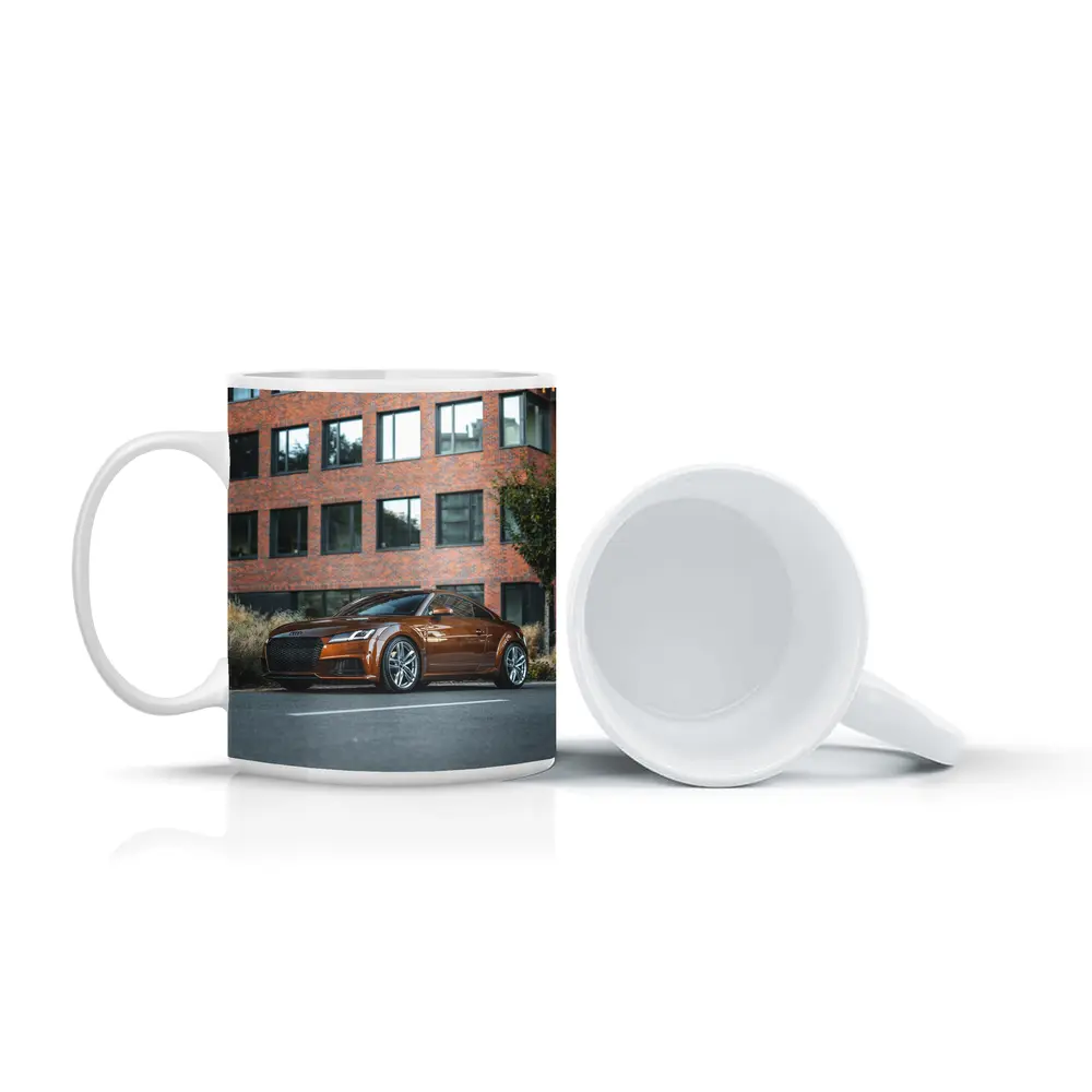 Audi TT Bronze Coupe Urban Street Setting – Mugs