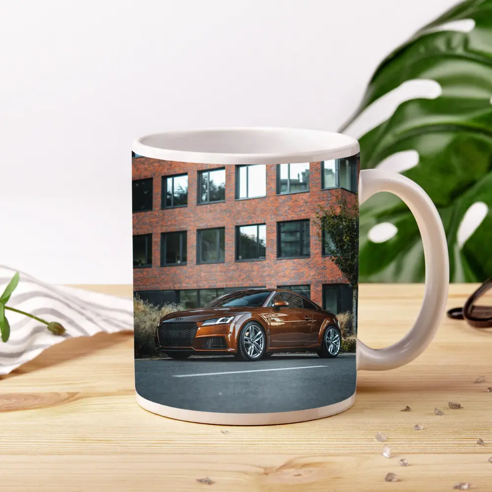 Audi TT Bronze Coupe Urban Street Setting – Mugs