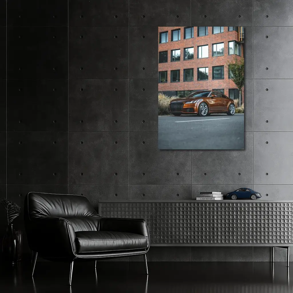Audi TT Bronze Coupe Urban Street Setting – Wall Art