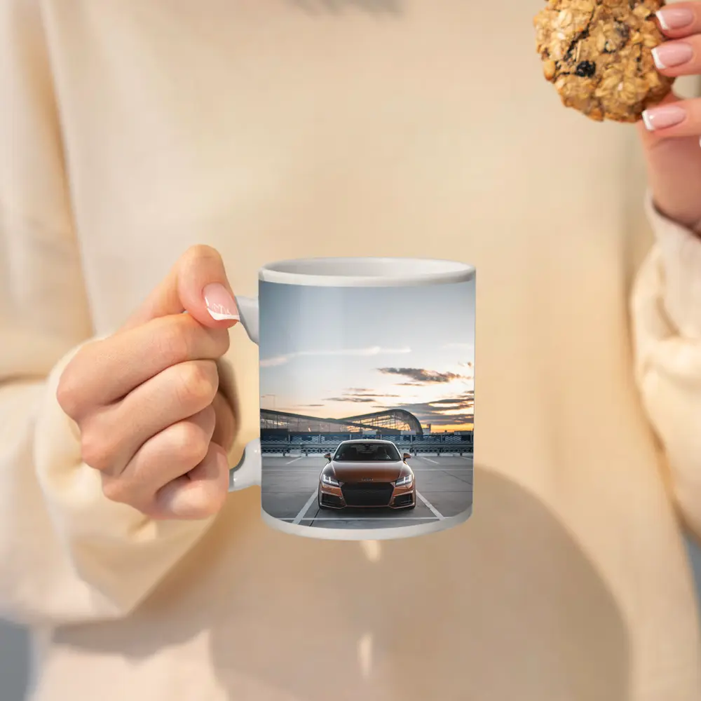 Audi TT Bronze Coupe Airport Sunset – Mugs