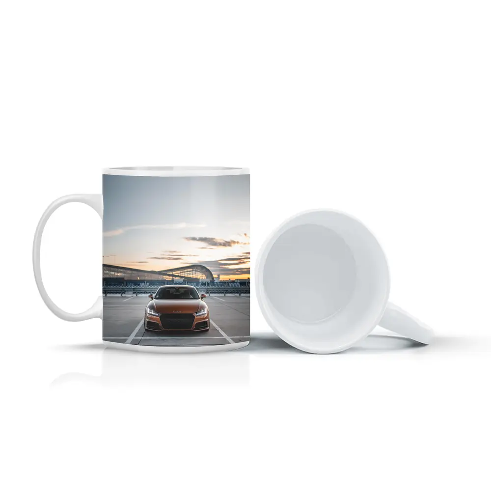 Audi TT Bronze Coupe Airport Sunset – Mugs